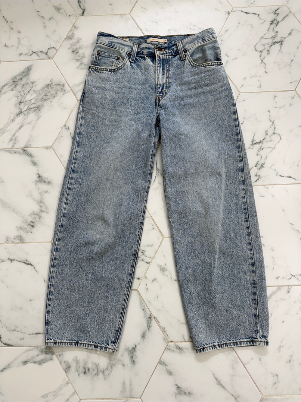 Levi's Light Blue Baggy Dad Jeans